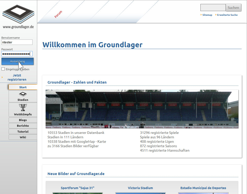 Login ins Groundlager